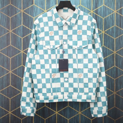 Louis Vuitton Damier Denim Trucker Jacket 1A9A1U