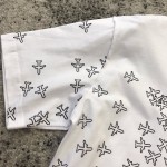 LV planes printed t shirt white