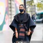 Louis Vuitton Hooded Cape Coat with Belt