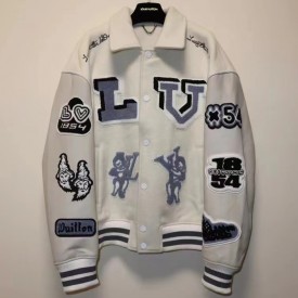 Replica Louis Vuitton Virgil Abloh Leather Jacket