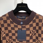 LV Ribbed Damier Crewneck 1A9702