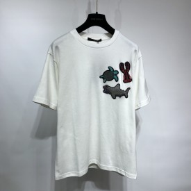 Replica LV Beads Animals and Monogram Tee