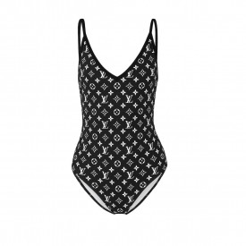 replica lv monogram one piece Swimsuit, 