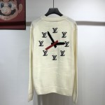 LV Clock Intarsia Pullover Sweater 1A8P4E