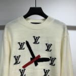 LV Clock Intarsia Pullover Sweater 1A8P4E