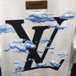 LV Cloud Print LV Logo T-Shirt 1A89U5