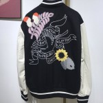 LV Crochet Flowers Varsity Jacket 1A7QJ7