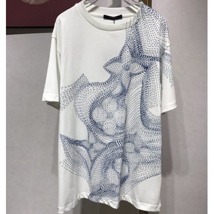 LV Flower Printed T-Shirt 1A89ZX