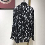 LV Printed Leaf Regular Long Sleeved Shirt 1A7XGE