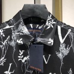 LV Printed Leaf Regular Long Sleeved Shirt 1A7XGE