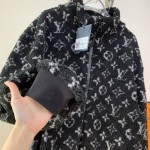 LV Monogram Teddy Jacquard Fleece Zip Jacket