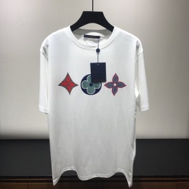 LV Multicolor Monogram Printed T Shirt 