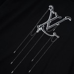 LV Pendant Embroidery T shirt Black