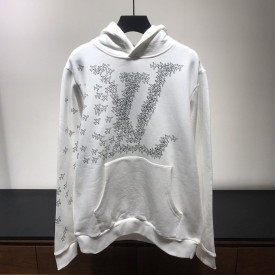 Replica LV Planes Printed Hoodie 