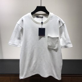 Replica LV Signature 3D Pocket Monogram T shirt White