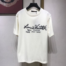 Replica LV Signature Print T Shirt