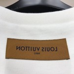 LV Stitch Print Embroidered Sweatshirt White 1A85LS