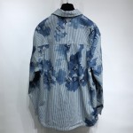 LV Striped Monogram Workwear Denim Shirt 1A8QYE