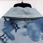 LV Striped Monogram Workwear Denim Shirt 1A8QYE