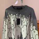 LV studio jacquard wool crewneck 1A5V4X