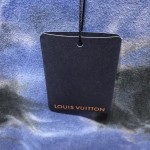 LV T Shirt Camo Tie & Dye Blue