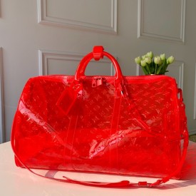 Replica LV Keepall Bandouliere 50 prism red