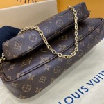 Louis Vuitton Monogram Canvas Multi Pochette Accessoires Bag Khaki LV M44813