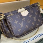 Louis Vuitton Monogram Canvas Multi Pochette Accessoires Bag Khaki LV M44813