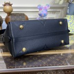 Louis Vuitton Monogram Empreinte CarryAll PM Bag Black LV M46288