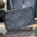 Louis Vuitton Monogram Empreinte CarryAll PM Bag Black LV M46288