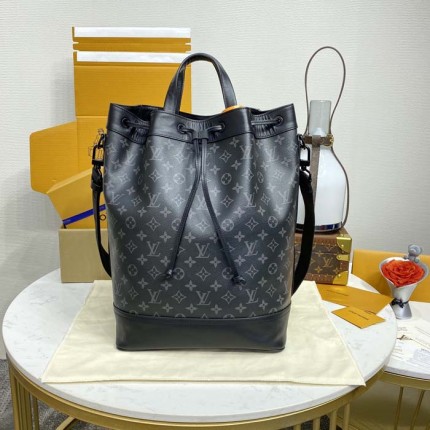 Louis Vuitton Monogram Eclipse Maxi Noe Sling M46693