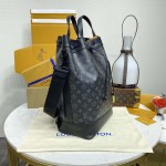 Louis Vuitton Monogram Eclipse Maxi Noe Sling M46693