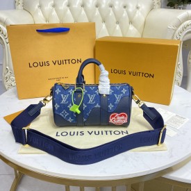 Louis Vuitton Monogram Denim Keepall XS bag M81011