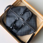 LV Damier Graphite Canvas Keepall 55 N41413