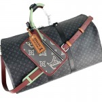 LV Monogram Eclipse Keepall Bandouliere 50 M56856