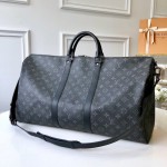 LV Monogram Eclipse Keepall 55 M40605