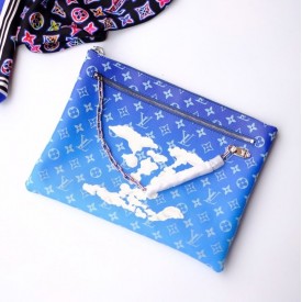 Replica LV Monogram Clouds Clutch