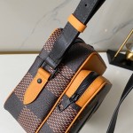 LV Giant Damier Ebene Nil Slim Messenger Nigo N44757