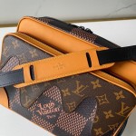 LV Giant Damier Ebene Nil Slim Messenger Nigo N44757