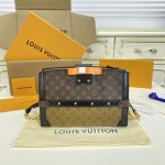 Louis Vuitton Monogram Reverse canvas Trunk Clutch LV M43596