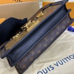 Louis Vuitton Monogram Reverse canvas Trunk Clutch LV M43596