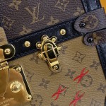 Louis Vuitton Monogram Reverse canvas Trunk Clutch LV M43596