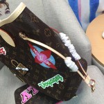 LV Monogram Canvas Neverfull MM Applied and Printed Patches