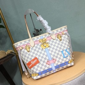 Replica LV Damier Azur Neverfull MM