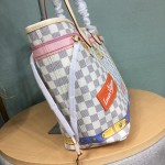 LV Damier Azur Neverfull MM N41056