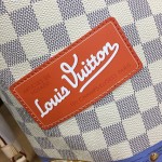 LV Damier Azur Neverfull MM N41056