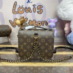 Louis Vuitton Monogram and Monogram Reverse Pochette Metis Backpack M11941