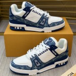 Louis Vuitton Trainer Sneaker 1A9JGT Blue Denim