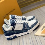 Louis Vuitton Trainer Sneaker 1A9JGT Blue Denim