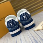 Louis Vuitton Trainer Sneaker 1A9JGT Blue Denim